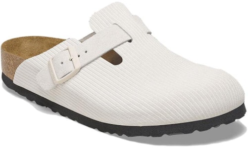 (W) Birkenstock Boston Suede Leather Embossed 1025252 'Corduroy Antique White' 1025252/1025270 Lookbook (W) Birkenstock Boston Suede Leather Embossed 1025252 'Corduroy Antique White' 1025252/1025270