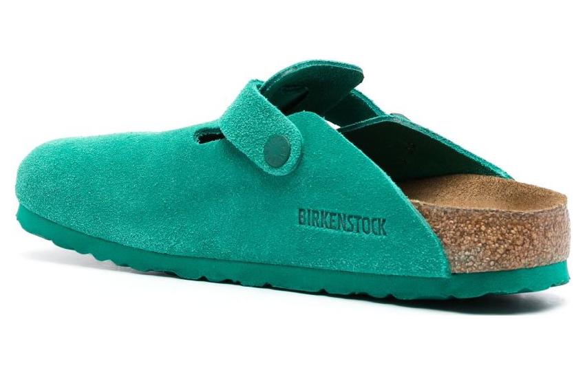 (W) Birkenstock Boston Suede Leather Narrow Fit 'Digital Green' 圖 3