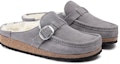 Lookbook (W) Sandal Birkenstock Buckley Shearling Suede Narrow Fit 'Whale Gray' 1020671