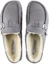 Shop (Women) Birkenstock Buckley Shearling Suede Leather Narrow Fit Sandals 'Whale Gray' 1020671