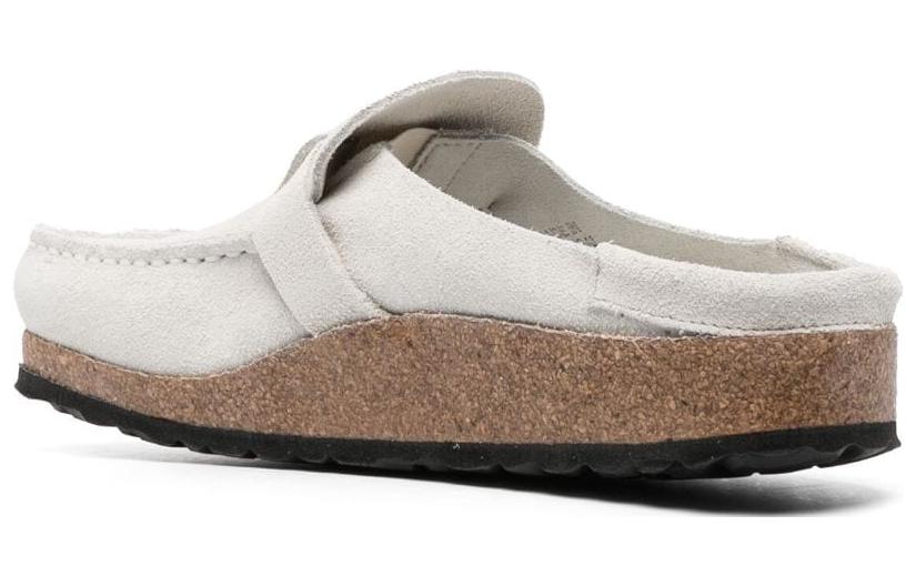 Shop (W) Birkenstock Buckley Suede Corduroy Fit Sempit 'Antique White' Kulit Embos 1025232