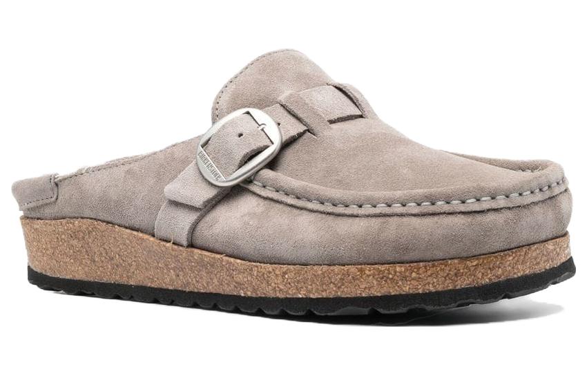(W) Birkenstock Coin Gray Brown 'Velvet Fashion Slide' 圖 2