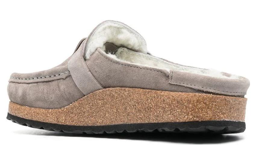 (W) Birkenstock Coin Gray Brown 'Velvet Fashion Slide' 圖 5