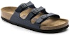 (Women) Birkenstock Comfort Leather Platform Slide 'Blue Regular' 0554711