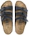 (Women) Birkenstock Comfort Leather Platform Slide 'Blue Regular' 0554711
