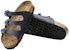 (Women) Birkenstock Comfort Leather Platform Slide 'Blue Regular' 0554711