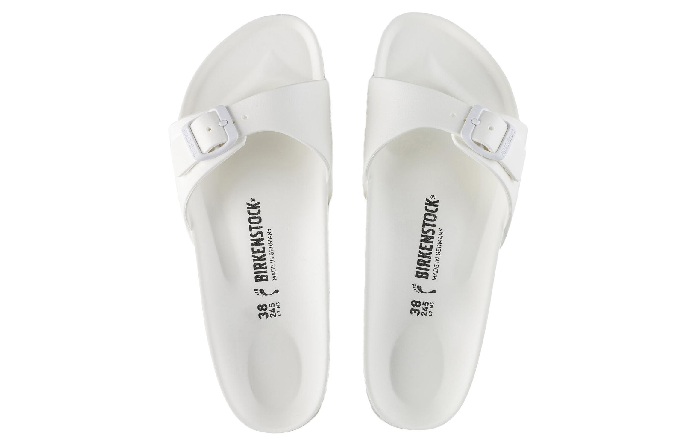 Shop (W) Birkenstock EVA Estrechas 'Blancas Comodidad Casual' 0128183
