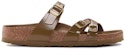 (W) Birkenstock Franca Kulit Asli Sandal Sempit 'High Shine Mud Green' 1024249