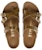 (W) Birkenstock Franca Kulit Asli Sandal Sempit 'High Shine Mud Green' 1024249