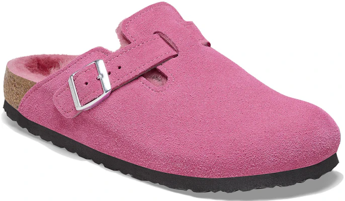 Birkenstock 絨面 舒適保暖絨毛圓頭厚底 包頭拖鞋 女款 紫紅色 常規版 Order Birkenstock 絨面 舒適保暖絨毛圓頭厚底 包頭拖鞋 女款 紫紅色 常規版