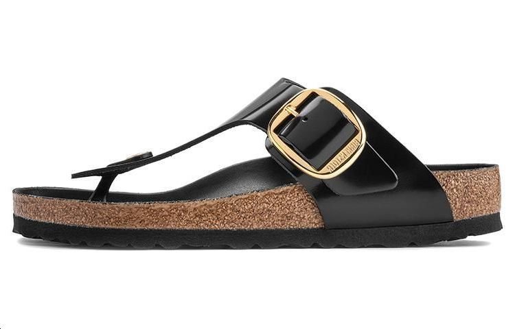 (W) Birkenstock Gizeh 'Black Fashion'
