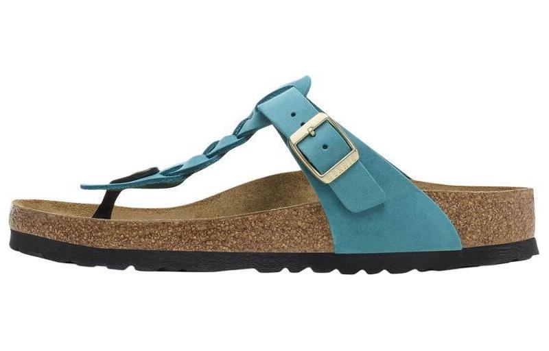(W) Birkenstock Gizeh 'Blue Buckle'