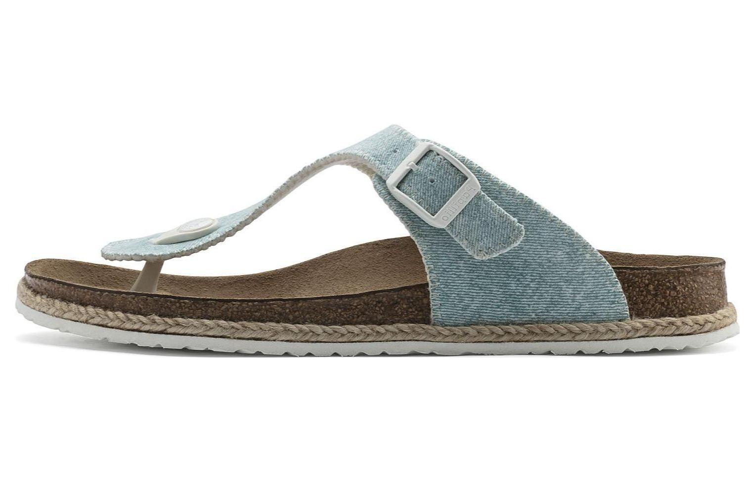 (W) Birkenstock Gizeh 'Light Blue'