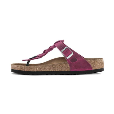 (W) Birkenstock Gizeh 'Purple Woven Strap'
