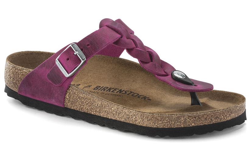 Order (Women) Birkenstock Gizeh 'Purple Woven Strap' 1024021