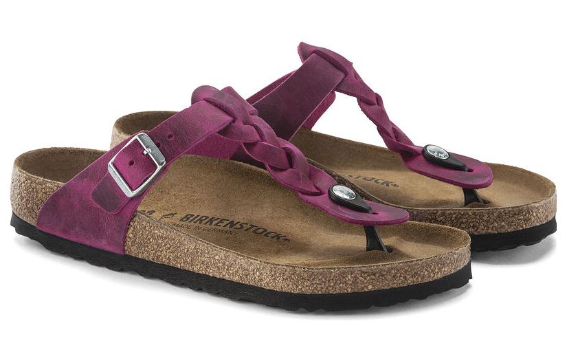 Lookbook (Women) Birkenstock Gizeh 'Purple Woven Strap' 1024021