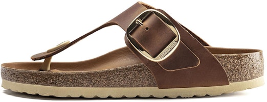 (Women) Birkenstock Gizeh Big Buckle Oiled Nubuck Cognac 1018745 (Women) Birkenstock Gizeh Big Buckle Oiled Nubuck Cognac 1018745