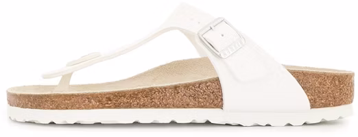 (Women) Birkenstock Gizeh BS 'White Brown' 0043733 (Women) Birkenstock Gizeh BS 'White Brown' 0043733
