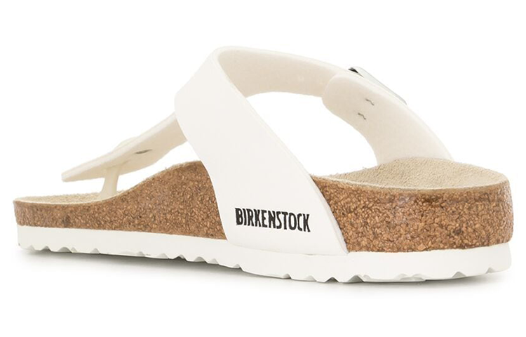 Shop (Women) Birkenstock Gizeh BS 'White Brown' 0043733