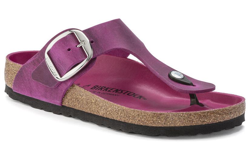 (W) Birkenstock Gizeh Narrow 'Metallic Buckle Purple Red' 圖 2