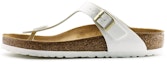 Buy (W) Birkenstock Gizeh Kulit Putih Berkilat 1005299