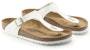 (W) Birkenstock Gizeh Kulit Putih Berkilat 1005299