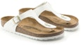 Order (W) Birkenstock Gizeh Kulit Putih Berkilat 1005299