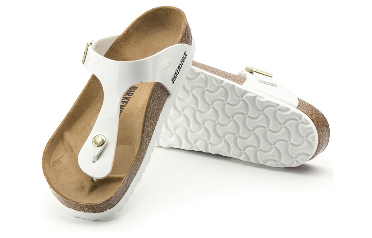 (W) Birkenstock Gizeh Patent White 圖 5