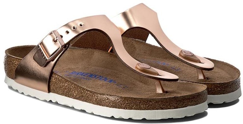 (Women) Birkenstock Gizeh Softbed Metallic Cooper 1005048 Order (Women) Birkenstock Gizeh Softbed Metallic Cooper 1005048