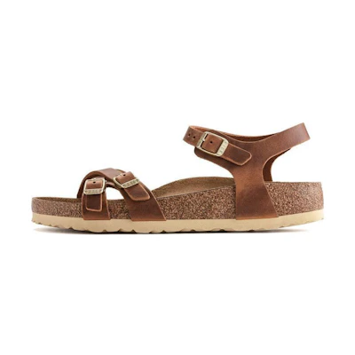 (W) Birkenstock Kumba Oiled Leather Narrow Fit 'Cognac'