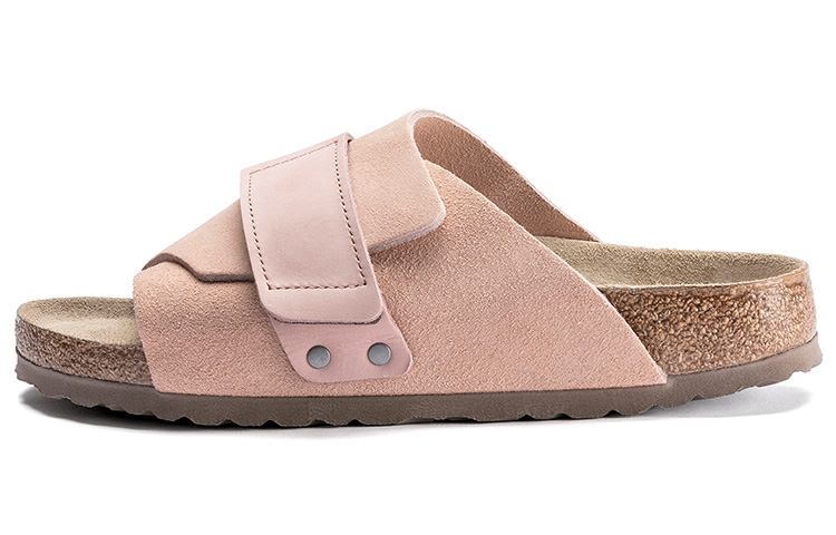 Buy (W) Birkenstock Kyoto Serie Weiches Veloursleder Gemütlich Rosa Sandalen 1019722