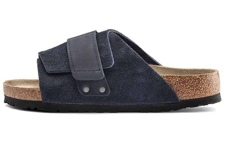 Buy (W) Birkenstock Kyoto Suede Blau Comfortabele Mode Sandalen Heren/Dames. 1019291