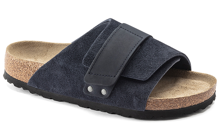 Lookbook (W) Birkenstock Kyoto Suede Blau Comfortabele Mode Sandalen Heren/Dames. 1019291