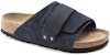 (W) Sandal Birkenstock Kyoto Suede Cowhide Lembut Biru Versi Fesyen Malaysia 1019291