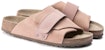 (W) Sandal Birkenstock Kyoto Cowhide Suede Cozy Soft Sole Fesyen Pink 1019722