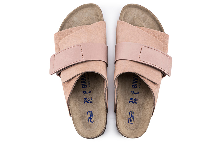 Purchase (W) Birkenstock Kyoto Serie Weiches Veloursleder Gemütlich Rosa Sandalen 1019722