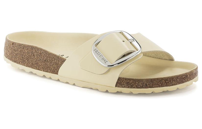 Order (Women) Birkenstock Leather 'Metallic Buckle - Yellow Fashion Sandal' 1024228