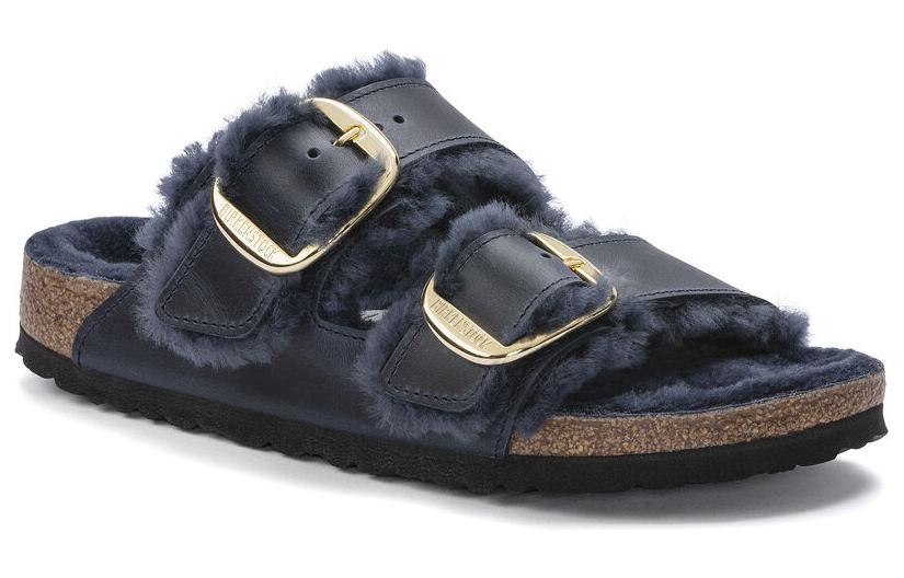 (W) Birkenstock Leather 'Midnight Blue Metal Buckle' 圖 2