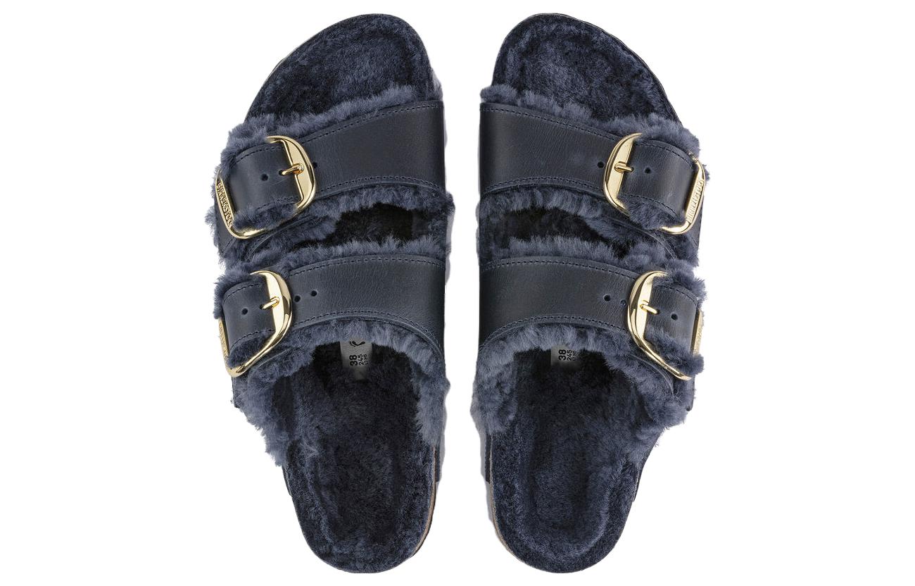 (W) Birkenstock Leather 'Midnight Blue Metal Buckle' 圖 4