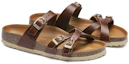 Lookbook (Women) Birkenstock Leather 'Triple Buckle Metallic Brown' 1017567
