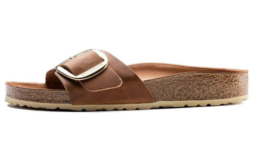 Birkenstock Madrid Big Buckle Oiled Leather Cognac 'Brown'