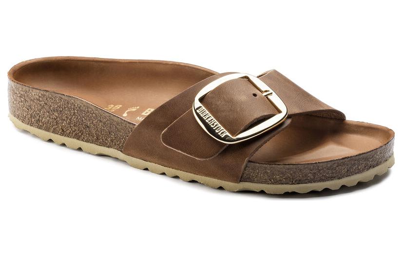 Birkenstock Madrid Big Buckle Oiled Leather Cognac 'Brown' 圖 2