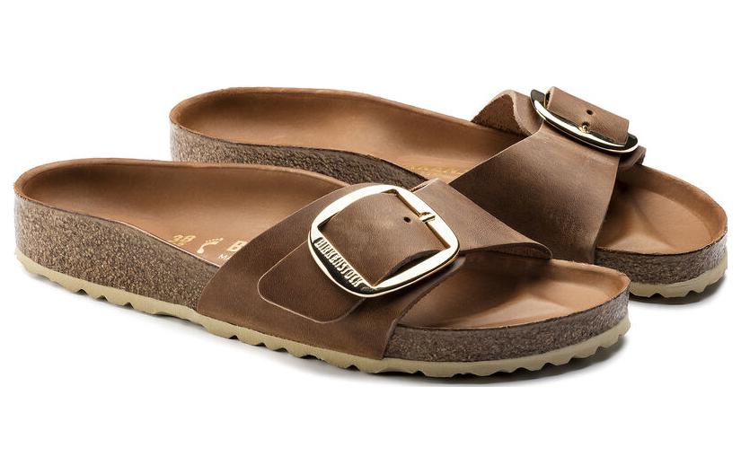 Birkenstock Madrid Big Buckle Oiled Leather Cognac 'Brown' 圖 3