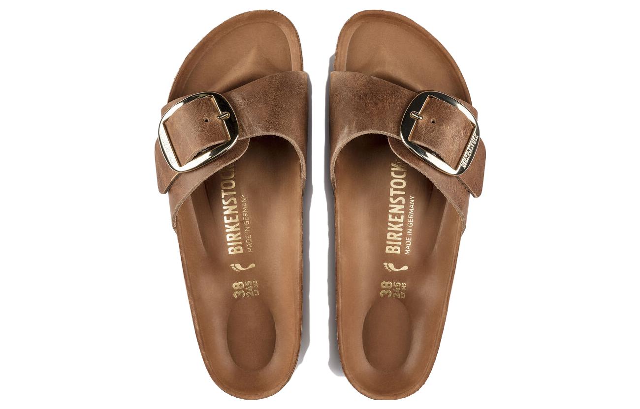 Birkenstock Madrid Big Buckle Oiled Leather Cognac 'Brown' 圖 4