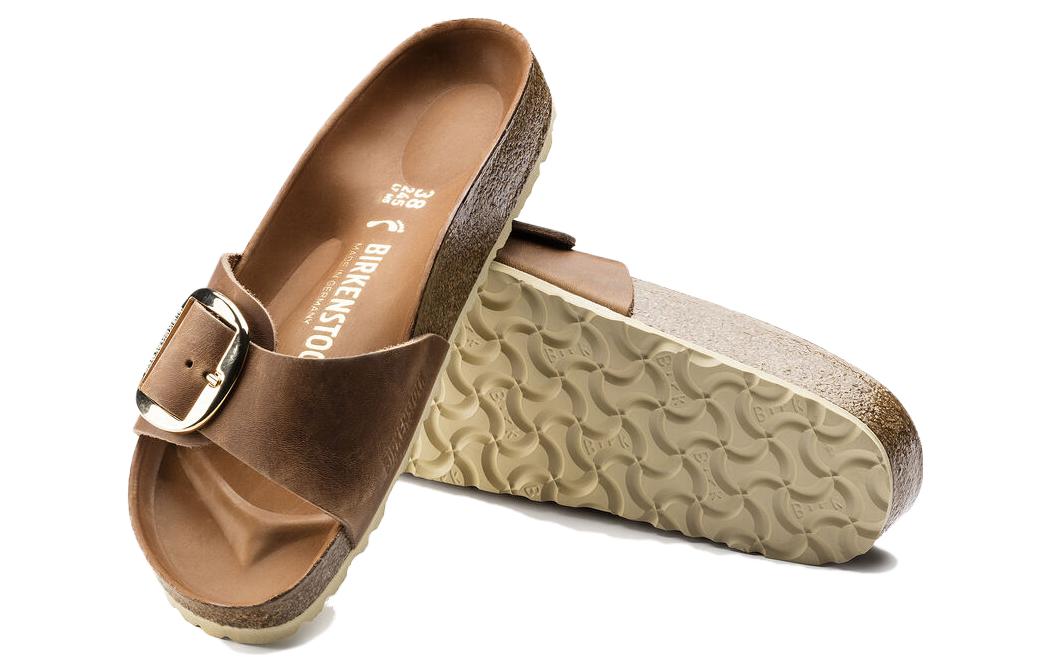 Birkenstock Madrid Big Buckle Oiled Leather Cognac 'Brown' 圖 5