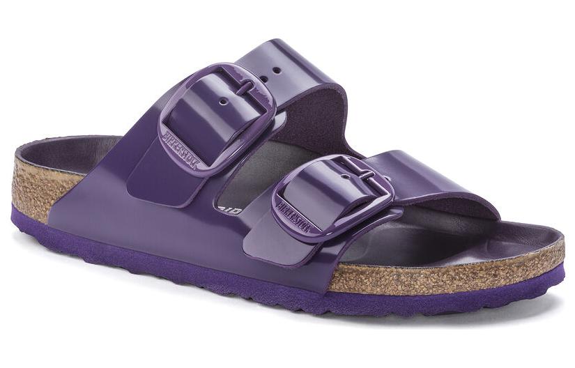(W) Birkenstock Leather CMFT 'Purple Buckle Slide' 圖 2