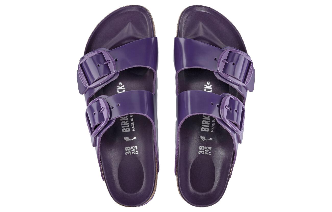(W) Birkenstock Leather CMFT 'Purple Buckle Slide' 圖 4