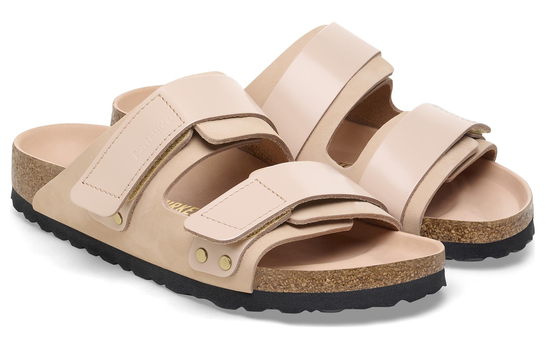 (W) Birkenstock Leather CMFT Thick Sole 'Nude Velcro Slide' 圖 3