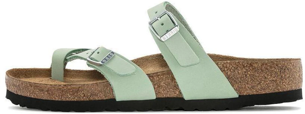 Birkenstock 皮革 圓頭舒適軟底百搭套指 一字拖鞋 女款 抹茶綠 常規版 Buy Birkenstock 皮革 圓頭舒適軟底百搭套指 一字拖鞋 女款 抹茶綠 常規版