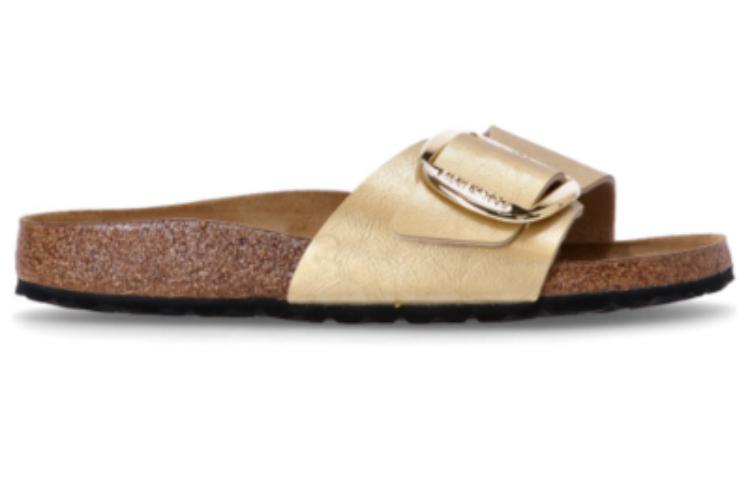 (W) Birkenstock Leather Round Toe Platform Slide 'Gold' 圖 2